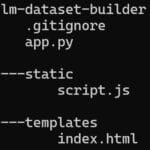 folder hierarchy. app.py in project root folder, scripts.js in /static, and index.html in /templates.