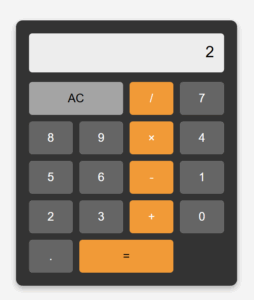 a simple calculator coded by Deepseek AI with HTML